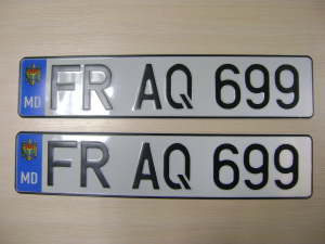 французский номерной знак авто