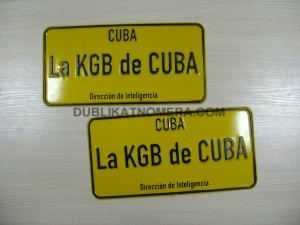 Кубинские номера на авто
