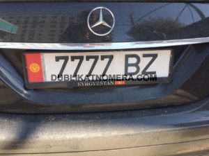 Киргизские номера на авто 7777