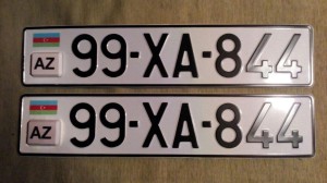 азербайджанские номерные знаки с чипом