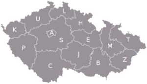 Карта Чехии индекс номеров